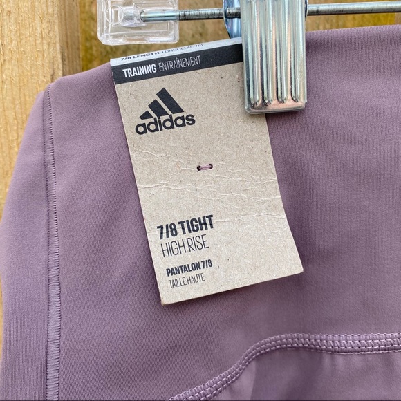 adidas High Waist 7/8 Tight leggings XL Lavender - Picture 9 of 13